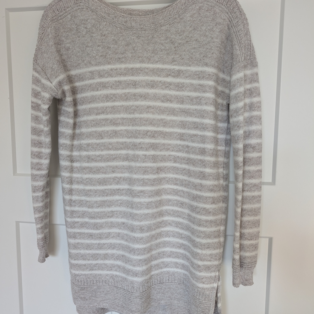 Old Navy Beige and Cream Sweater Dress